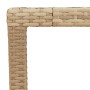 Mesa de jardín ratán PE y madera acacia beige 150x90x75 cm de , Mesas de jardín - Ref: Foro24-368127, Precio: 143,82 €, Descu...