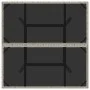 Mesa de jardín superficie de vidrio y ratán PE gris 80x80x75 cm de , Mesas de jardín - Ref: Foro24-368131, Precio: 81,34 €, D...