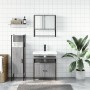 Set de muebles de baño 3 pzas madera contrachapada gris sonoma de , Muebles de baño - Ref: Foro24-3214698, Precio: 160,74 €, ...