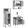 Set de muebles de baño 3 pzas madera contrachapada gris sonoma de , Muebles de baño - Ref: Foro24-3214698, Precio: 160,74 €, ...