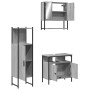 Set de muebles de baño 3 pzas madera contrachapada gris sonoma de , Muebles de baño - Ref: Foro24-3214698, Precio: 160,74 €, ...