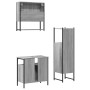 Set de muebles de baño 3 pzas madera contrachapada gris sonoma de , Muebles de baño - Ref: Foro24-3214698, Precio: 160,74 €, ...