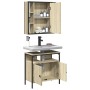 Set de muebles de baño 2 pzas madera contrachapada roble Sonoma de , Muebles de baño - Ref: Foro24-3214716, Precio: 122,91 €,...