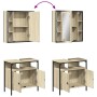 Set de muebles de baño 2 pzas madera contrachapada roble Sonoma de , Muebles de baño - Ref: Foro24-3214716, Precio: 122,91 €,...
