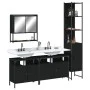 Juego de muebles de baño 4 pzas madera contrachapada negro de , Muebles de baño - Ref: Foro24-3214685, Precio: 247,19 €, Desc...