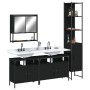 Juego de muebles de baño 4 pzas madera contrachapada negro de , Muebles de baño - Ref: Foro24-3214685, Precio: 250,97 €, Desc...