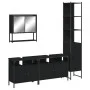 Juego de muebles de baño 4 pzas madera contrachapada negro de , Muebles de baño - Ref: Foro24-3214685, Precio: 247,19 €, Desc...