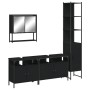 Juego de muebles de baño 4 pzas madera contrachapada negro de , Muebles de baño - Ref: Foro24-3214685, Precio: 250,97 €, Desc...