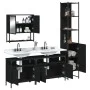 Juego de muebles de baño 4 pzas madera contrachapada negro de , Muebles de baño - Ref: Foro24-3214685, Precio: 247,19 €, Desc...