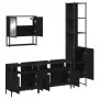 Juego de muebles de baño 4 pzas madera contrachapada negro de , Muebles de baño - Ref: Foro24-3214685, Precio: 247,19 €, Desc...