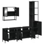 Juego de muebles de baño 4 pzas madera contrachapada negro de , Muebles de baño - Ref: Foro24-3214685, Precio: 250,97 €, Desc...