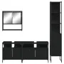 Juego de muebles de baño 4 pzas madera contrachapada negro de , Muebles de baño - Ref: Foro24-3214685, Precio: 247,19 €, Desc...
