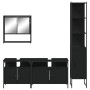 Juego de muebles de baño 4 pzas madera contrachapada negro de , Muebles de baño - Ref: Foro24-3214685, Precio: 250,97 €, Desc...