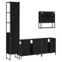 Juego de muebles de baño 4 pzas madera contrachapada negro de , Muebles de baño - Ref: Foro24-3214685, Precio: 250,97 €, Desc...