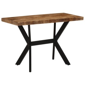 Mesa de comedor madera maciza de mango 110x55x75 cm de , Mesas de cocina y de comedor - Ref: Foro24-358881, Precio: 182,25 €,...