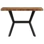 Mesa de comedor madera maciza de mango 110x55x75 cm de , Mesas de cocina y de comedor - Ref: Foro24-358881, Precio: 207,27 €,...