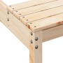 Mesa de picnic madera maciza de pino 110x134x75 cm de , Mesas de jardín - Ref: Foro24-832557, Precio: 116,73 €, Descuento: %