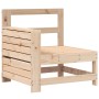 Sofá de jardín con reposabrazo mesa auxiliar madera maciza pino de , Sofás de exterior - Ref: Foro24-844878, Precio: 61,99 €,...