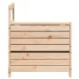 Garden sofa with armrest side table solid pine wood by , Outdoor sofas - Ref: Foro24-844878, Price: 62,80 €, Discount: %