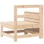 Garden sofa with armrest side table solid pine wood by , Outdoor sofas - Ref: Foro24-844878, Price: 62,80 €, Discount: %