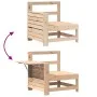 Garden sofa with armrest side table solid pine wood by , Outdoor sofas - Ref: Foro24-844878, Price: 62,80 €, Discount: %