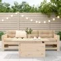 Mesa de jardín madera maciza de pino 100x50x75 cm de , Mesas de jardín - Ref: Foro24-844908, Precio: 59,46 €, Descuento: %