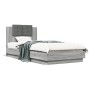 Cama con cabecero madera de ingeniería gris Sonoma 90x200 cm de , Camas y somieres - Ref: Foro24-3209945, Precio: 148,91 €, D...