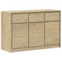 Aparador SAUDA madera maciza pino color roble 114x43x75,5 cm de , Aparadores - Ref: Foro24-377601, Precio: 178,68 €, Descuent...