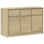 Aparador SAUDA madera maciza pino color roble 114x43x75,5 cm de , Aparadores - Ref: Foro24-377601, Precio: 175,90 €, Descuent...