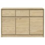 Aparador SAUDA madera maciza pino color roble 114x43x75,5 cm de , Aparadores - Ref: Foro24-377601, Precio: 178,68 €, Descuent...