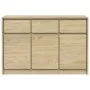 Aparador SAUDA madera maciza pino color roble 114x43x75,5 cm de , Aparadores - Ref: Foro24-377601, Precio: 175,90 €, Descuent...