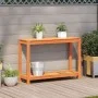 Mesa de plantación y estante madera maciza marrón 108x35x75 cm de , Soportes para macetas - Ref: Foro24-844630, Precio: 89,81...