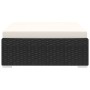 Reposapies seccional con cojín 1 uds ratán sintético negro de vidaXL, Sofás modulares de exterior - Ref: Foro24-46802, Precio...