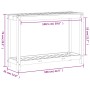 Mesa de plantación y estante madera maciza marrón 108x35x75 cm de , Soportes para macetas - Ref: Foro24-844630, Precio: 91,20...