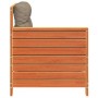 Sofá jardín con reposabrazos y cojín madera pino marrón cera de , Sofás de exterior - Ref: Foro24-844922, Precio: 97,04 €, De...