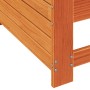 Sofá jardín con reposabrazos y cojín madera pino marrón cera de , Sofás de exterior - Ref: Foro24-844922, Precio: 97,04 €, De...