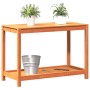 Mesa de plantación y estante madera maciza marrón 108x50x75 cm de , Soportes para macetas - Ref: Foro24-844632, Precio: 76,96...