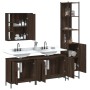 Set de muebles de baño 4 pzas madera contrachapada marrón roble de , Muebles de baño - Ref: Foro24-3214754, Precio: 272,06 €,...