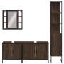 Set de muebles de baño 4 pzas madera contrachapada marrón roble de , Muebles de baño - Ref: Foro24-3214754, Precio: 272,06 €,...
