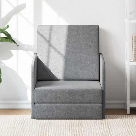 Sillón convertible tela gris claro en Sillones | Comprar online en Foru.es