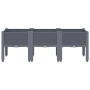 Jardinera con patas PP gris 120x40x42 cm de , Maceteros y jardineras - Ref: Foro24-367896, Precio: 83,50 €, Descuento: %