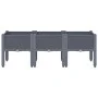 Jardinera con patas PP gris 120x40x42 cm de , Maceteros y jardineras - Ref: Foro24-367896, Precio: 75,21 €, Descuento: %