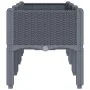 Jardinera con patas PP gris 120x40x42 cm de , Maceteros y jardineras - Ref: Foro24-367896, Precio: 75,21 €, Descuento: %