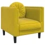 Armchair with yellow velvet cushion by , Sofas - Ref: Foro24-372628, Price: 156,67 €, Discount: %