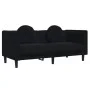 Sofá con cojines 2 plazas terciopelo negro de , Sofás - Ref: Foro24-372637, Precio: 235,50 €, Descuento: %
