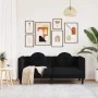 2-Sitzer-Sofa aus schwarzem Samt mit Kissen von , Sofas - Ref: Foro24-372637, Preis: 235,50 €, Rabatt: %