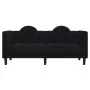 2-Sitzer-Sofa aus schwarzem Samt mit Kissen von , Sofas - Ref: Foro24-372637, Preis: 235,50 €, Rabatt: %