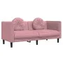 Sofá con cojines 2 plazas terciopelo rosa de , Sofás - Ref: Foro24-372635, Precio: 237,57 €, Descuento: %