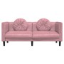 Sofá con cojines 2 plazas terciopelo rosa de , Sofás - Ref: Foro24-372635, Precio: 241,30 €, Descuento: %