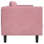 Sofá con cojines 2 plazas terciopelo rosa de , Sofás - Ref: Foro24-372635, Precio: 237,57 €, Descuento: %